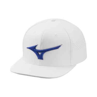 Gorra Mizuno Tour Flat Snapback Hombre Blancos - Chile M524WDZJLR